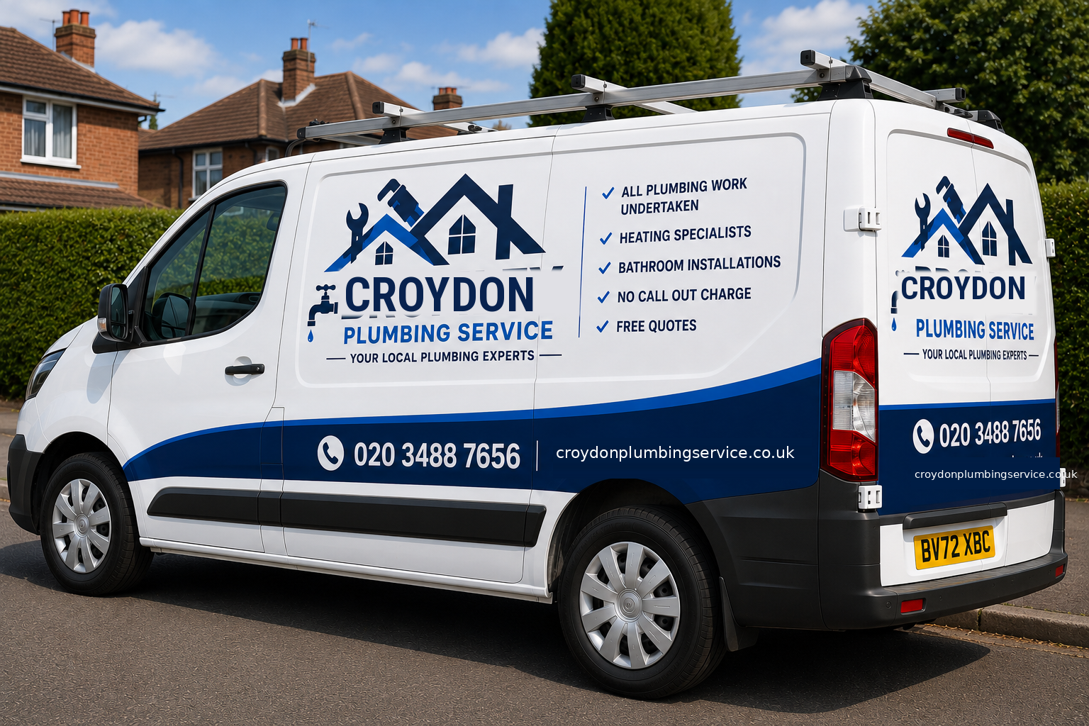 Croydon Plumbing Service sign-written plumbing van